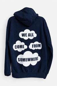 IMGRNT Flight Hoodie in Navy, back