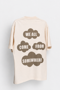 IMGRNT Flight Tee in Cream, back
