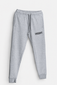 IMGRNT IMGRNT Logo Sweatpants in Heather Gray, front
