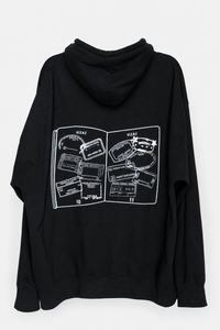 IMGRNT Passport Hoodie in Black, back
