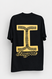 IMGRNT Railway Tee in Black, back