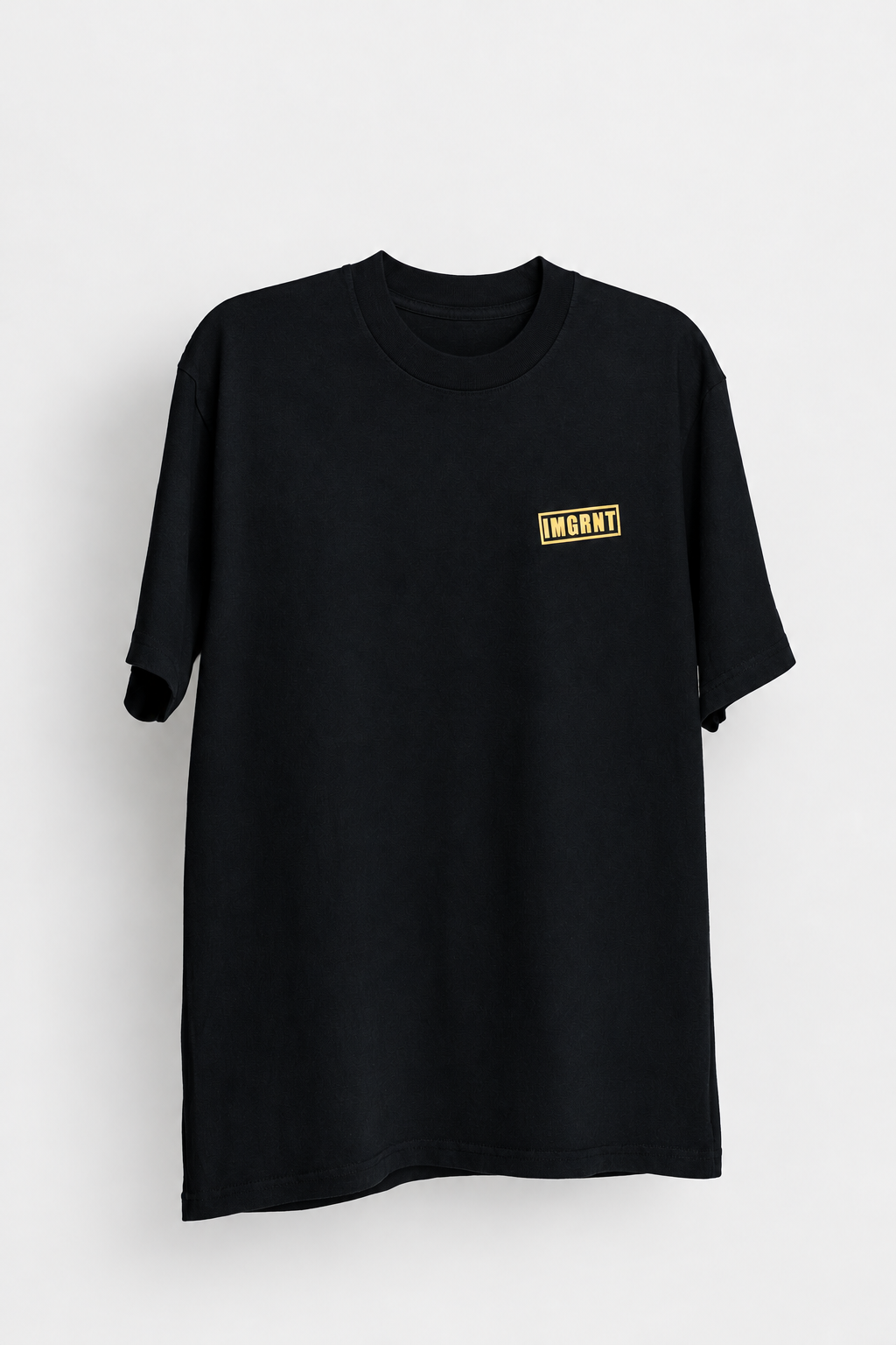 IMGRNT Railway Tee in Black, front
